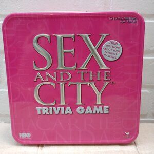 Sex and The City Trivia Game Pink Tin Box HBO By Cardinal NOB - Contents Sealed